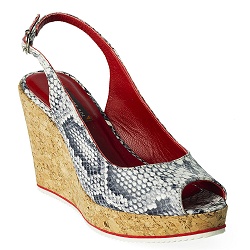 Colette Sol Anouk wedge snake grey