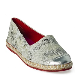 Colette Sol Lorissa espadrille wit snake