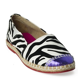 Colette Sol Lorissa espadrille zebra purple