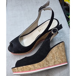 Colette Sol Wedge zwart